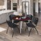 Regency Kahlo Round Table & Chair Sets, 36 W, 36 L, 29 H, Wood, Metal, Plastic Top, Mahogany TPL36RNDMHCM47BK - alternate 5
